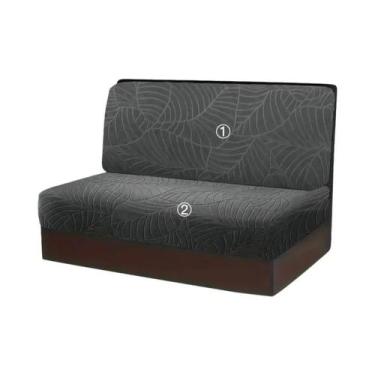 Imagem de Capas De Almofada Jacquard Para Dinette De RV, 2 Peças, Elásticas, Sem