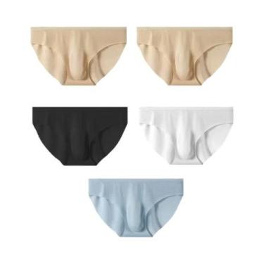 Imagem de Cuecas Masculinas De Verão Em Seda Gelada, 5 Peças, Transparentes, De 