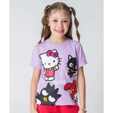 Imagem de Camiseta Infantil Estampa Hello Kitty Tam 4 a 10 Lilás-97109 - Sanrio,