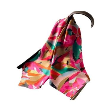 Imagem de Cachecol Feminino De 68cm Com Estampa De Grafite, Acessório De Moda Em