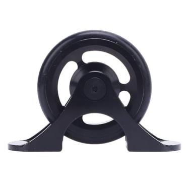 Imagem de SIWOTED Bicicleta Paralama Rolamento Fácil Roda Leve Liga de Alumínio Bicicleta Paralama Push Wheel para Bicicleta Dobrável (Preta)