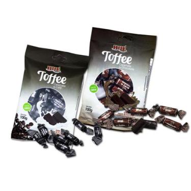 Imagem de Bala toffee caramelo de chocolate e cafe 100g hue - kit 2 unidades