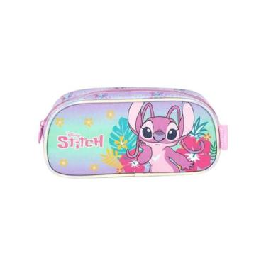Imagem de Estojo Stitch Luxcel Estiloso Infantil Feminino, ROXO, UN