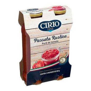 Imagem de Molho De Tomate Passata Rustica Cirio Pack Com 2 Unids 680gr