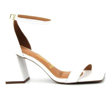 Imagem de Sandalia Feminina Vizzano 6464.102 Calcanhar Fechado Bico Quadrado Sal