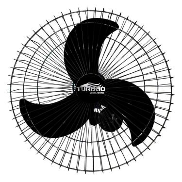 Imagem de Ventilador de Parede Oscilante 60cm Preto Turbão 200W Bivolt