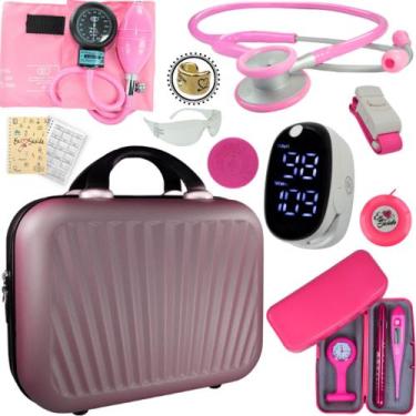 Imagem de Kit Medicina Aparelho Pressao Estetoscopio Completo - Love Saude, BIC 