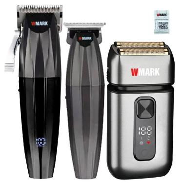 Imagem de Kit 3 Maquina Wmark Ng222 Ng311 Ng986 Prata Profissional