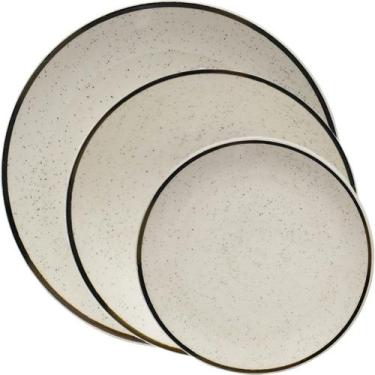 Imagem de Jogo Pratos Raso Fundo Sobremesa 12 Pessoas 36Pçs Unni Brisa - Gici Ho