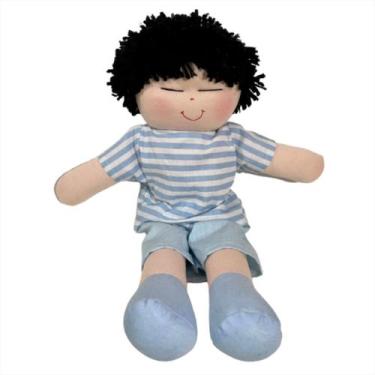 Imagem de Boneca De Pano Bebê Artesanal Nome 30cm - Monzillo Baby & Kids, YUDI