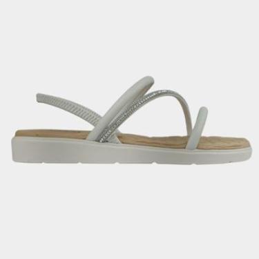 Imagem de Sandália Super Conforto 26015 Tiras Brilho Confortável-Feminino