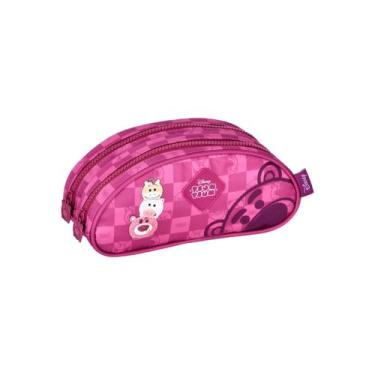 Imagem de Estojo Tsum Tsum Lotso Duplo Toy Story Passeio Teen Escolar, Rosa
