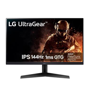 Imagem de Monitor Gamer LG UltraGear 24 Full HD, 144Hz, 1ms, IPS, HDMI e DisplayPort, 99% sRGB, HDR, FreeSync Premium, VESA - 24GN60R