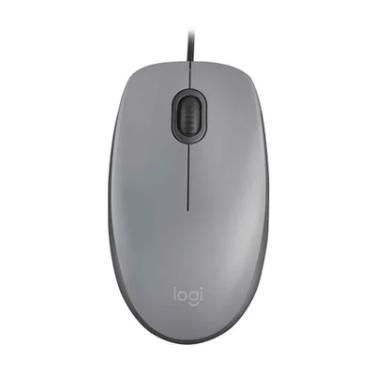 Imagem de Mouse Com Fio, Logitech M110 Silent, USB, Cinza - 910-006757