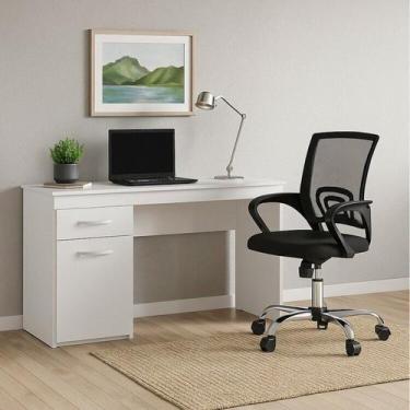 Imagem de Conjunto 2 Peças Escrivaninha Vitória Com Cadeira Escritório Diretor T