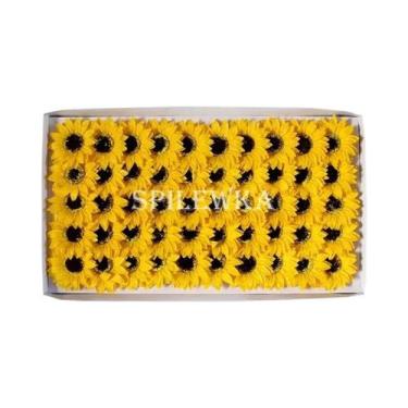 Imagem de Cabeças De Flores De Sabão De Girassol 25-50 Peças Buquê Artificial Et