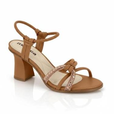 Imagem de Sandália Moleca Salto Alto Bloco Quadrado Fivela-Feminino