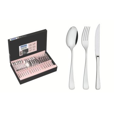 Imagem de Faqueiro Tramontina Mônaco Inox com Facas para Churrasco 36 Peças