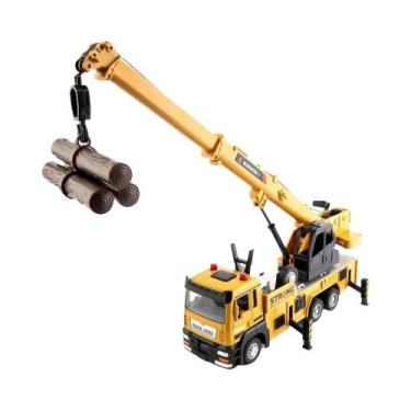 Imagem de Caminhão Guindaste Em Escala 1/32, Modelo Em Liga Fundida Com Simulaçã
