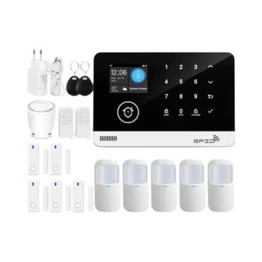 Imagem de Sistema De Alarme WiFi GSM Para Segurança Residencial Com Sensor De Mo