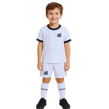 Imagem de Conjunto Infantil Santos Uniforme Artilheiro Oficial, Tam 10