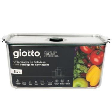 Imagem de Pote 5,7 Litros Hermetico vedação Silicone Organizador Geladeira Giott