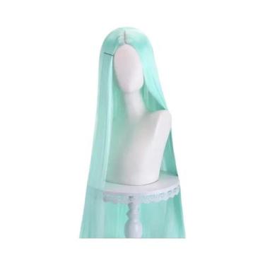 Imagem de Peruca Cosplay Lisa De 40 Polegadas, 24 Estilos, Loiro, Rosa, Vermelho