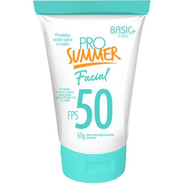 Imagem de Protetor Solar Facial Pro Summer FPS50 50ml Basic+ Unissex Alta Proteção