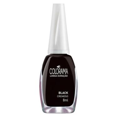 Imagem de Esmalte Black 8ml Colorama Preto Cremoso Longa Duração