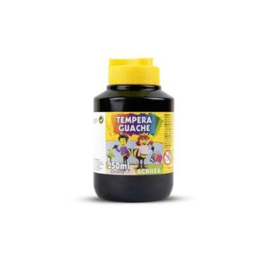 Imagem de Tinta Tempera Guache Cores Pote De 250ML Escolar Un Acrilex - Papelari