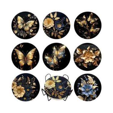 Imagem de Conjunto De 8 Porta-Copos Com Strass Dog Beach Lighthouse, Resistentes