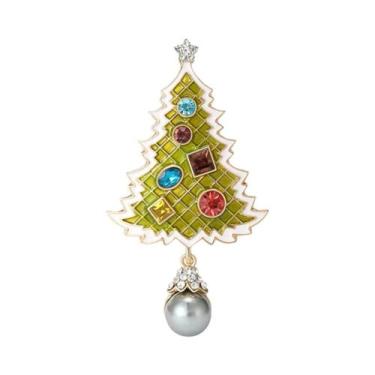 Imagem de Broche De Pérola Com Estrela De Strass Para Mulheres, Acessórios De Jo