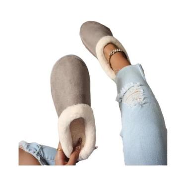 Imagem de Calçados Casuais Femininos De Inverno Com Solado Grosso E Peludo, Anti