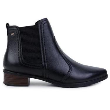 Imagem de Bota Feminina Pegada Couro Preto - 282502-02-Feminino
