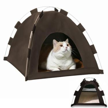 Imagem de Caminha Tenda Gato Cachorro Pet Coelho Animais Estimaçao Casinha Dobra