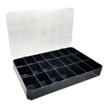 Imagem de Caixa Organizadora 21 Divisórias Plástica Com Trava E Tampa base na co