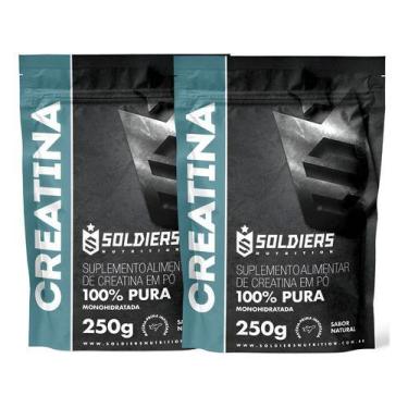 Imagem de Kit 2 Creatina Monohidratada 250g Soldiers Nutrition