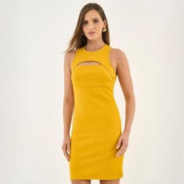 Imagem de Vestido Curto Colcci Canelado Feminino-Feminino