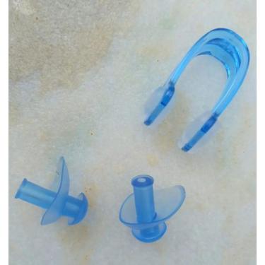 Imagem de Protetor Nasal Natação Nose Clip com Protetor de Ouvido - GENERICO, Az