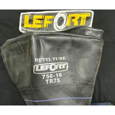 Imagem de Camara de ar para pneus aro 16''  750-16 TR75, bico longo/curvo em aço