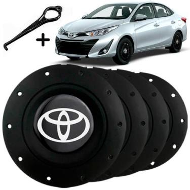 Imagem de Jogo Calota Central Toyota Yaris Corolla Aro 13 14 15 Amarok - GFM
