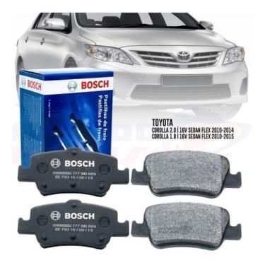 Imagem de Kit Pastilhas Freio Traseiras Bosch Toyota Corolla 20082015 1.6 1.8 2.