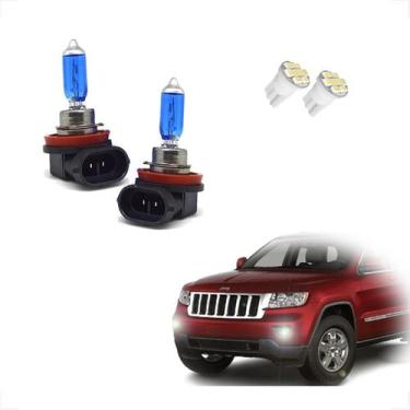 Imagem de Kit Lâmpadas Halógena Super Branca H11 Farol de Milha Cherokee 2005 20