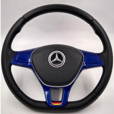 Imagem de Volante De Caminhão 1111 1113 1620 608 710 (37cm) Tsi Azul - Mercedes-