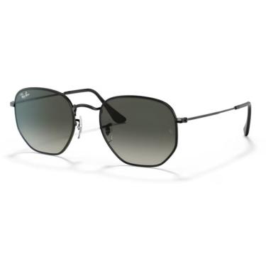 Imagem de Óculos De Sol Ray-ban Hexagonal Polido Preto Rb3548 002/71 54