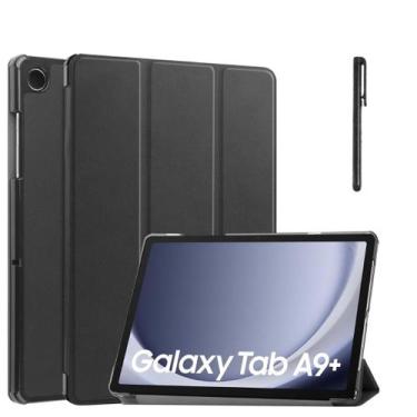 Imagem de Capa couro reforçada + caneta touch para Galaxy Tab A9+ 11 - genérica