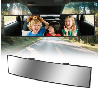 Imagem de Espelho retrovisor HmmtyRack 36 cm cromado antirreflexo 14"