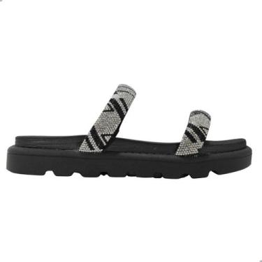 Imagem de Tamanco Vizzano Preto Cristal Strass, Pt, Cristal preto, Preto, 35