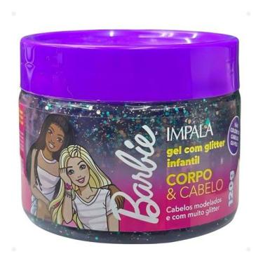 Imagem de Gel Fixador Infantil Com Glitter Corpo E Cabelo Barbie - Impala