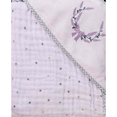 Imagem de Toalha soft c/capuz de canto bordado 76096625 baby joy classicos estam